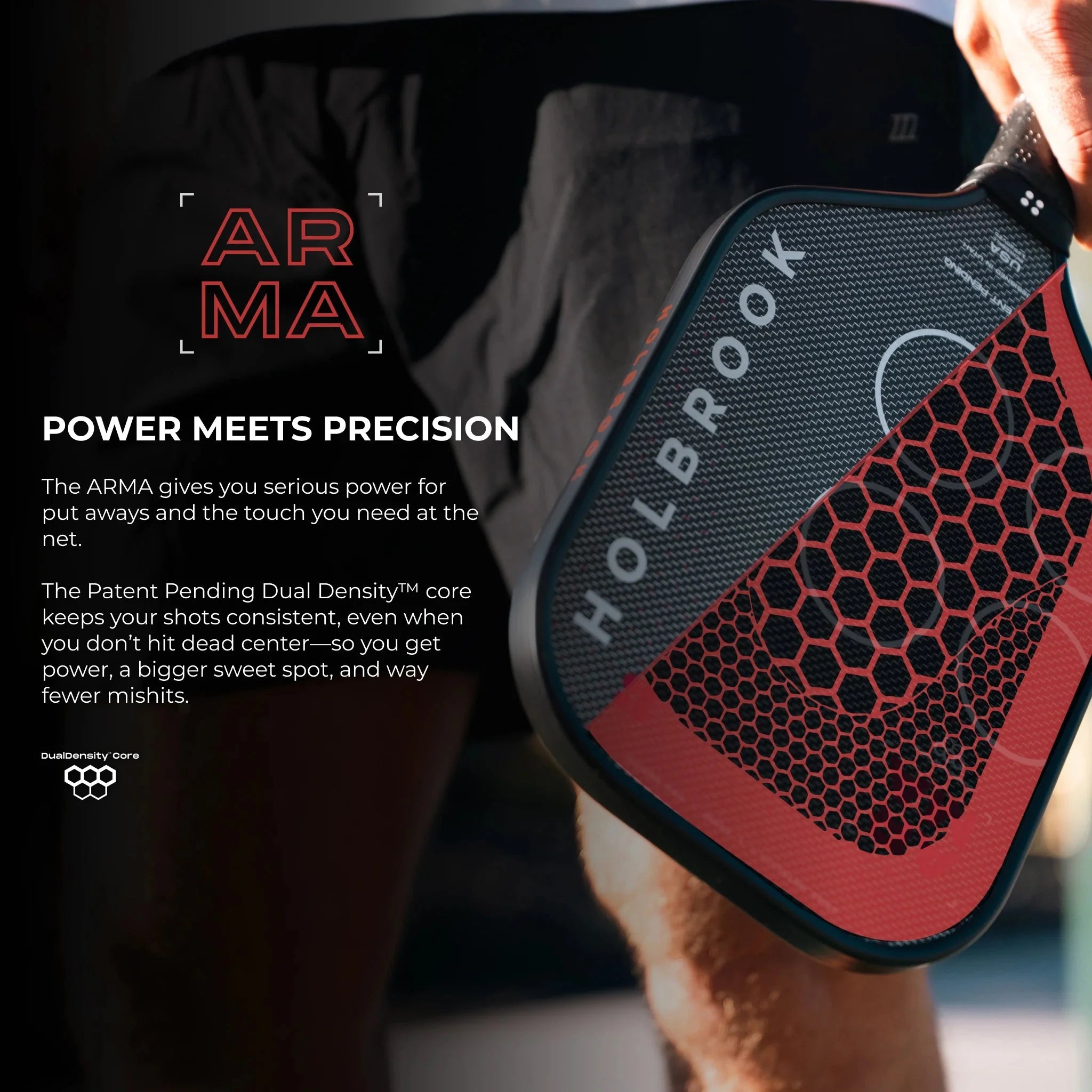 Arma S Metallic – 14mm Dual-Density Paddle. Buy now at Holbrook Pickleball Europe