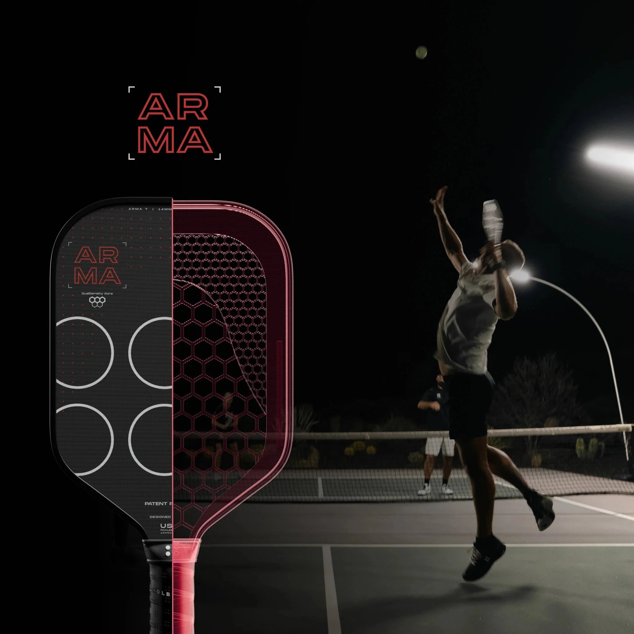 Arma S Metallic – 14mm Dual-Density Paddle. Buy now at Holbrook Pickleball Europe