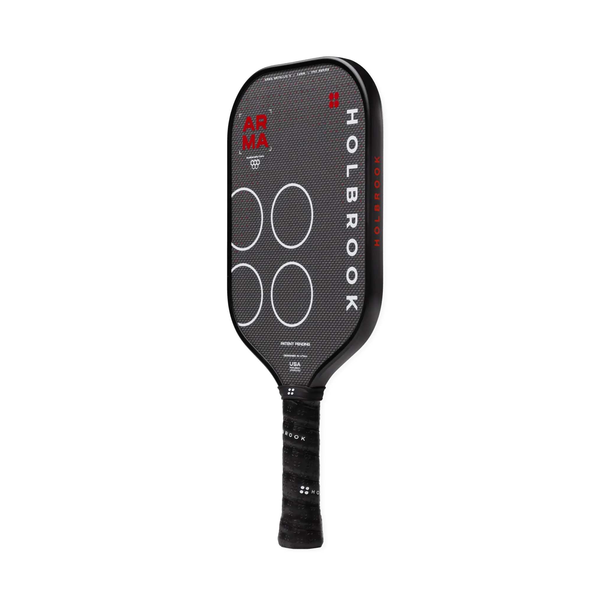 Arma X Metallic 14mm – Elongated Paddle for Power & Reach. Buy now at Holbrook Pickleball Europe.