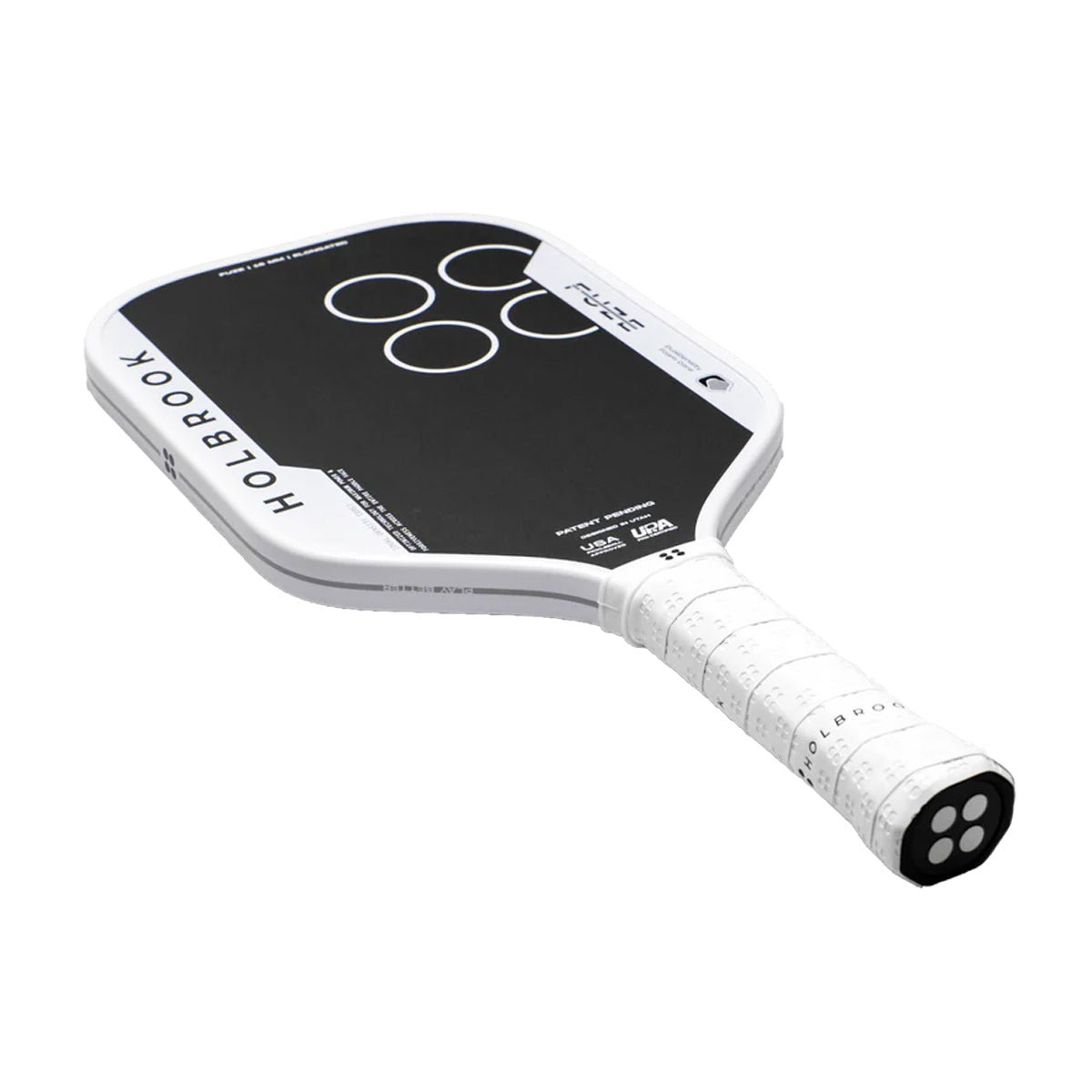Holbrook Fuze Elongated with Dual Density Foam Core. Available in 14mm (power) and 16mm (control). Elite spin, reach & forgiveness. Buy now at Pickleball Corner Singapore.