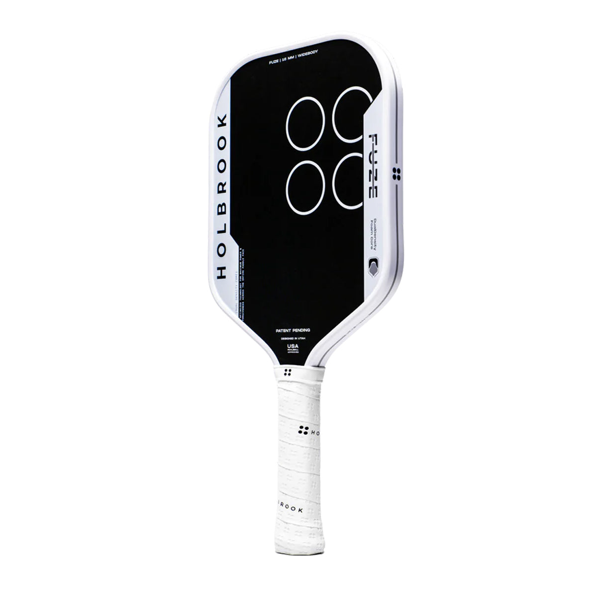 Holbrook Fuze Widebody 16mm with Dual Density Foam Core. Maximum forgiveness, stability, and spin control. Buy now at Pickleball Corner Singapore.